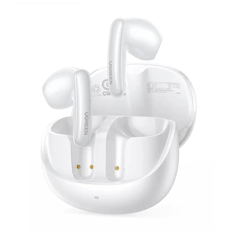 UGREEN HiTune H6 Pro Hybrid Active Noise-Cancelling Earbuds - White - WS203