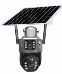 V380 solar CCTV 4G SIM Card Dual Lens PTZ Camera