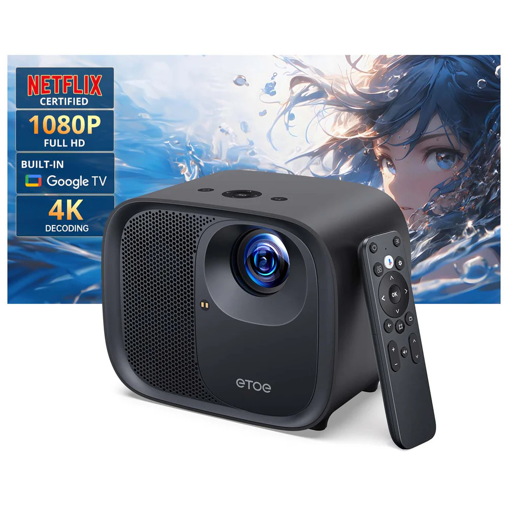 ETOE E3 Pro Android TV 1080P Home Projector