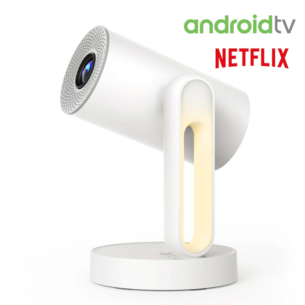 ETOE Starfish Plus Google TV 1080P Portable Home Projector with Bedside Light