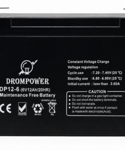 Drom Power 6V 12AH Lead Acid Battery