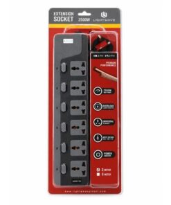 Lightwave Extension Socket 3 Metres 6-Way (LW EXT-756)
