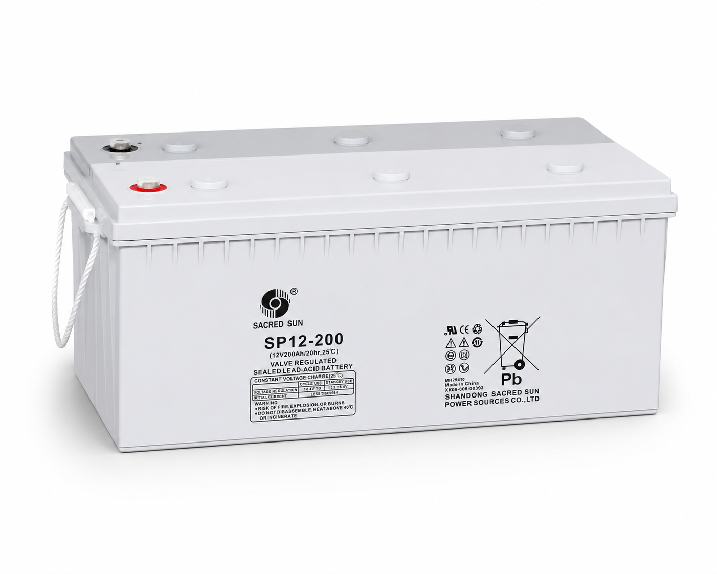 Sacred Sun SP12-200 12V 200Ah Sealed Lead Acid Battery