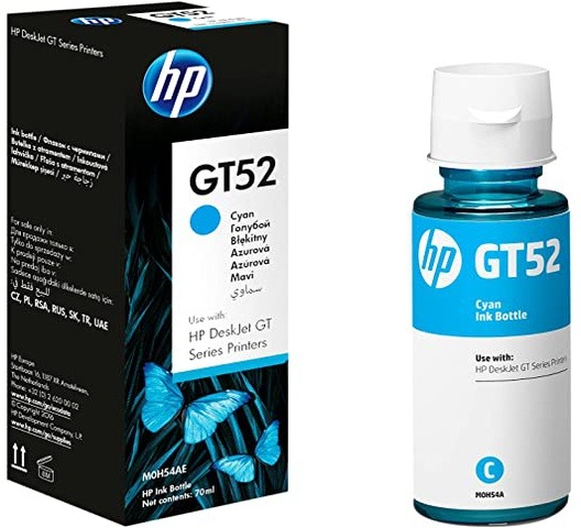 HP GT52 Cyan Original Ink Bottle