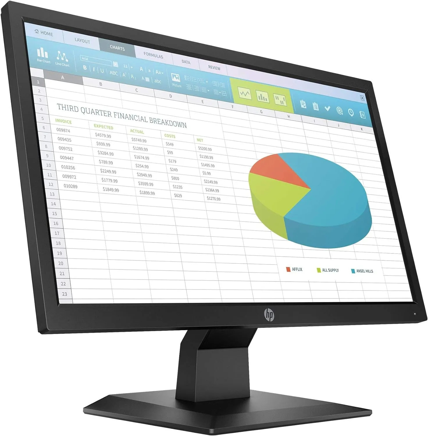 HP P204v 19.5-Inch HD+ Business Monitor with HDMI and VGA Connectivity