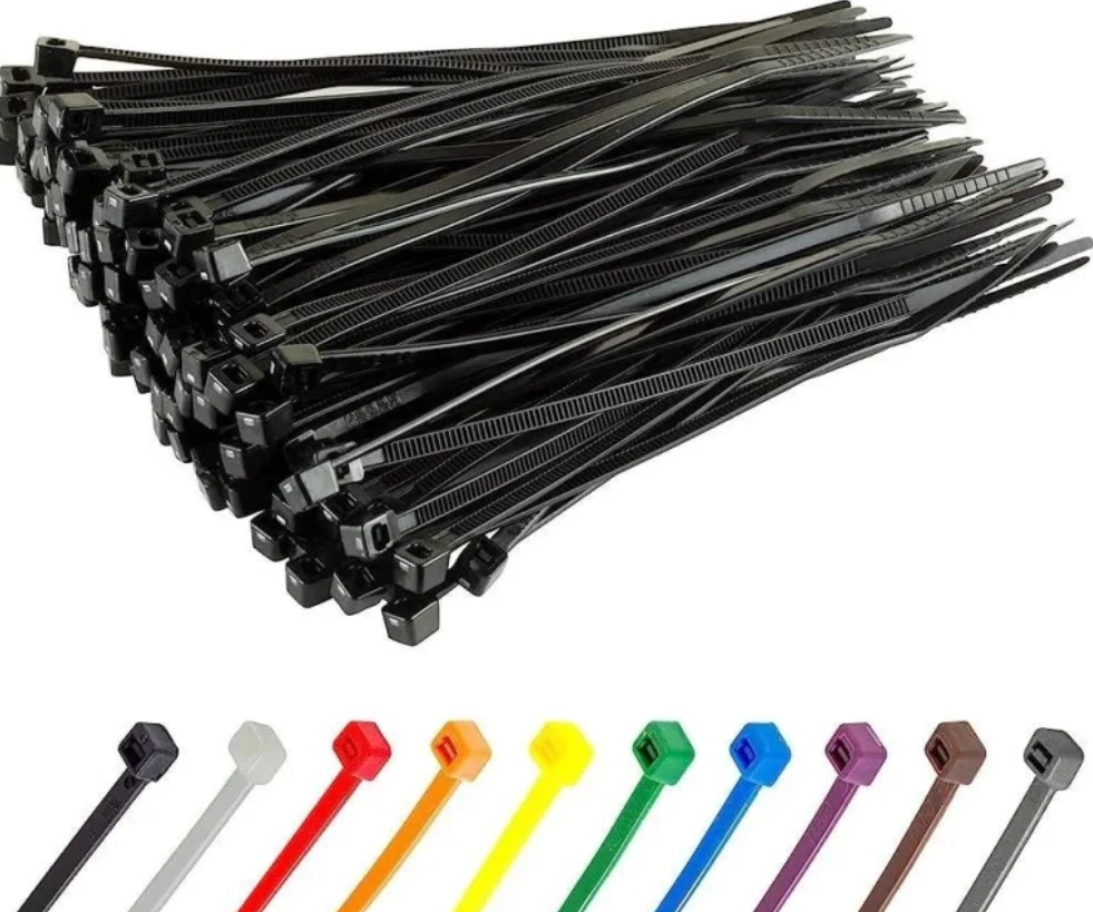 Black Nylon Cable Ties for Outdoor Use