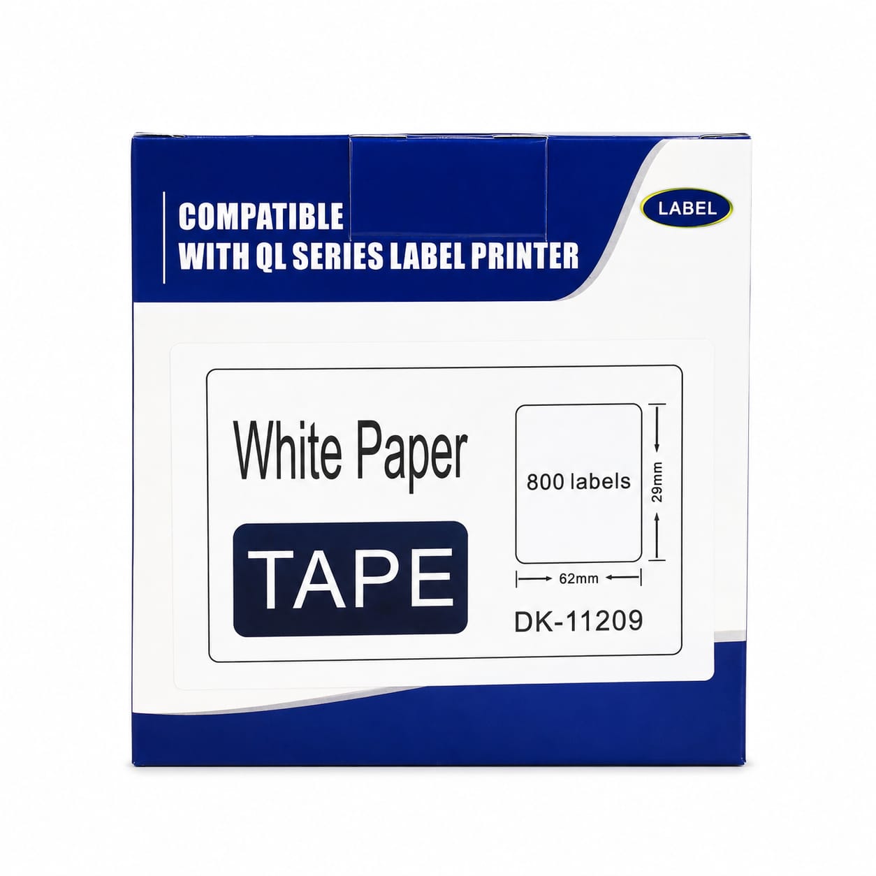 Brother DK-11209 Label Roll | 29mm x 62mm, 800 Labels