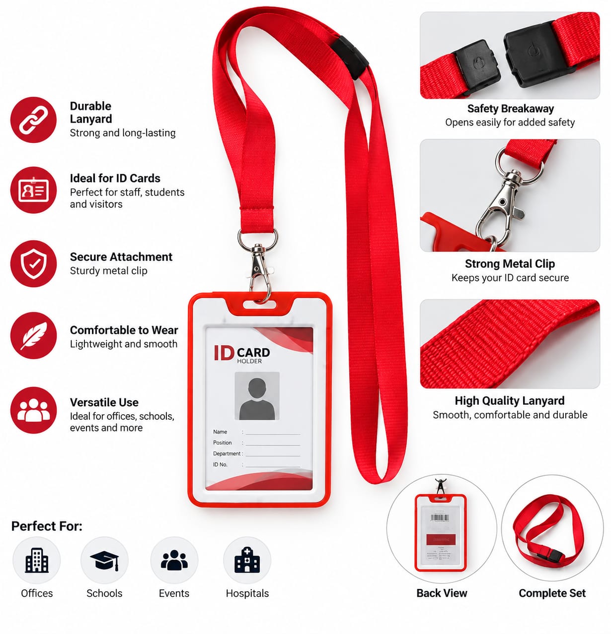 ID Card Lanyard With ID Holder