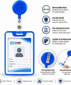 ID Retractable Badge Holder With Card Holder