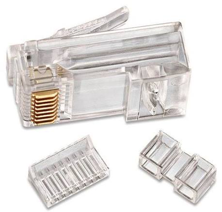 D-Link Cat6 UTP Modular Plugs – Transparent Colour, 100 Pcs/Bag