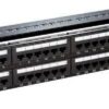 D-Link NPP-C61BLK481 48-Port Cat6 Patch Panel – RJ45 Ethernet Network Rack Mount