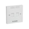 D-Link NFP-0WHI21 Dual Faceplate with Shutter and ID Plate – White