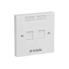 D-Link NFP-0WHI21 Dual Faceplate with Shutter and ID Plate – White