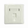 NFP-0WHI11 Single Faceplate withShutter & ID Plate - White