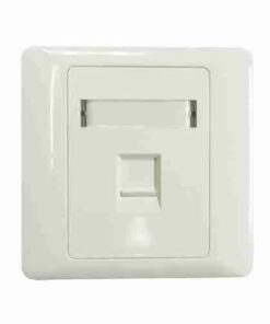 NFP-0WHI11 Single Faceplate withShutter & ID Plate - White