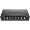 D-Link DGS-108/B 8-Port Gigabit Unmanaged Metal Desktop Switch