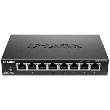 D-Link DGS-108/B 8-Port Gigabit Unmanaged Metal Desktop Switch