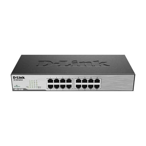 Brand: D-Link Model: DES-1016D Product Type: 16-Port Fast Ethernet Unmanaged Switch Switch Type: Unmanaged Number of Ports: 16 Port Type: RJ-45 Network Speed: 10/100 Mbps Ethernet Standard: IEEE 802.3 Fast Ethernet Standard: IEEE 802.3u Auto-Negotiation: Supported Auto MDI/MDIX: Supported Duplex: Full/Half Duplex Management: Unmanaged Configuration: Plug-and-Play Installation: Desktop Applications: Home Networks, Offices, Schools, Retail, Small Businesses and Network Expansion