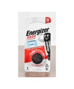 Energizer CR2032 Lithium Coin Cell Battery Energizer CR2032 Lithium Coin Cell Battery is a reliable 3V lithium battery designed to provide long-lasting power for a wide range of small electronic devices. Featuring a compact, lightweight design and dependable energy output, this CR2032 coin cell battery is suitable for devices such as car key fobs, remote controls, calculators, watches, medical devices, computer motherboards and other compatible electronic equipment. Energizer CR2032 batteries are ideal for home, office and commercial applications where consistent power and convenient battery replacement are essential. Product Features Reliable 3V Lithium Power Provides a nominal voltage of 3 volts, making it suitable for electronic devices designed to operate with CR2032 lithium coin cell batteries. Long-Lasting Performance Lithium battery technology delivers dependable power for compatible low-power electronic devices, helping reduce the frequency of battery replacements. Compact Coin Cell Design The small, round design allows the battery to fit into compatible devices with limited space, including key fobs, calculators and electronic accessories. Wide Device Compatibility Suitable for a variety of electronics that specify a CR2032 battery, including selected watches, remote controls, fitness devices, digital thermometers and computer motherboard CMOS backup systems. Convenient Battery Replacement Designed for straightforward replacement in devices with accessible CR2032 battery compartments. Always follow the device manufacturer's battery replacement instructions. Trusted Energizer Quality Manufactured under the Energizer brand, known for producing batteries for everyday consumer electronics and other portable power applications. Product Specifications • Brand: Energizer • Product Name: Energizer CR2032 Lithium Coin Cell Battery • Battery Model: CR2032 • Battery Type: Lithium coin cell • Nominal Voltage: 3V • Battery Diameter: 20 mm • Battery Thickness: 3.2 mm • Shape: Round coin cell • Rechargeable: No • Chemistry: Lithium manganese dioxide (Li-MnO₂) • Typical Applications: Car key fobs, remote controls, calculators, watches, computer motherboard CMOS backup, digital thermometers and compatible electronic devices • Replacement Compatibility: Devices specifying CR2032 batteries • Storage: Store in a cool, dry place away from direct heat and moisture • Safety: Keep out of reach of children. Swallowing a lithium coin cell can cause severe internal injuries. Seek immediate medical attention if swallowed or inserted into the body. Important: Check your device's battery specifications before purchasing. CR2032 batteries are not interchangeable with every coin cell battery, even when the batteries look similar.