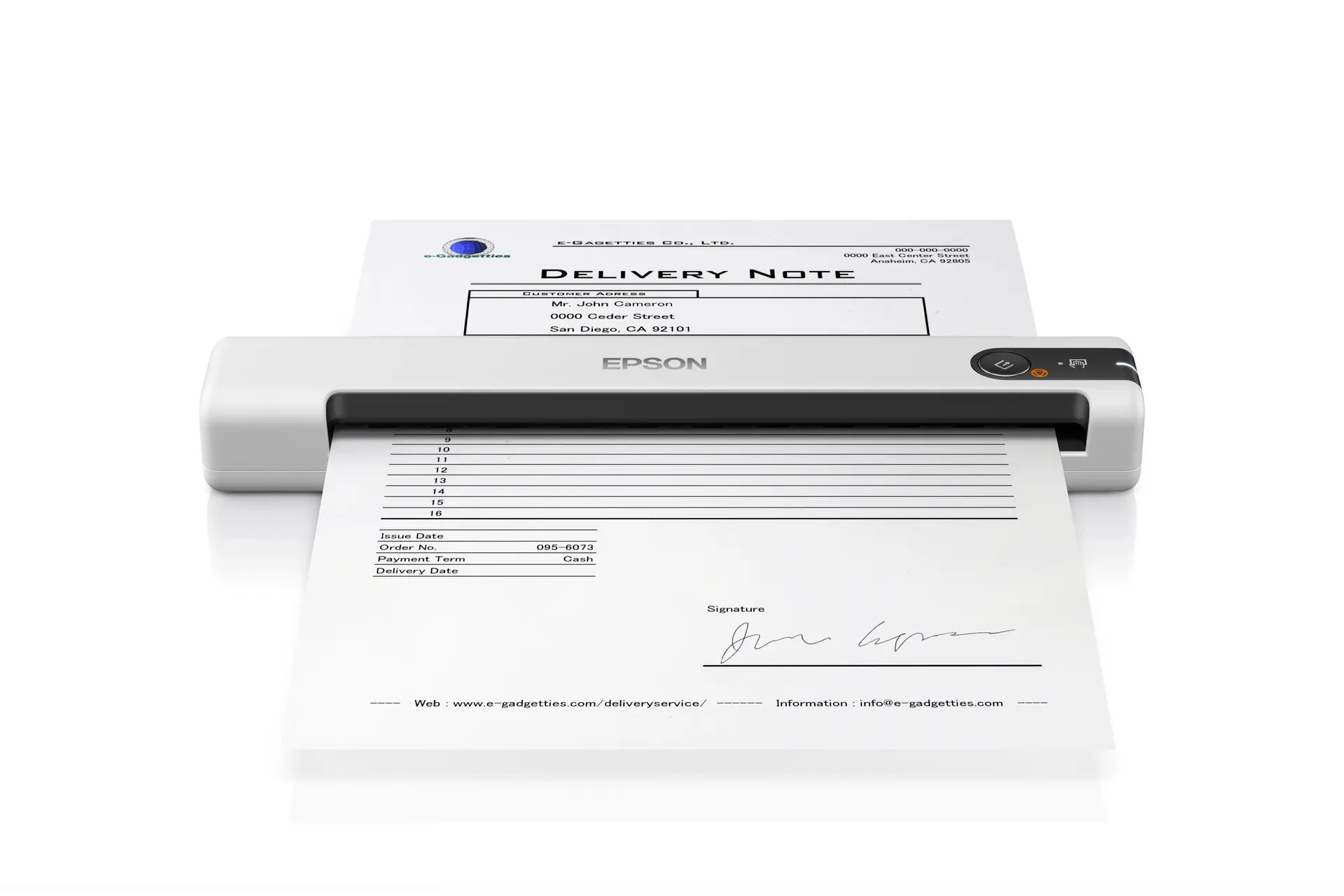 Epson WorkForce DS-70 Portable Document Scanner - Image 3