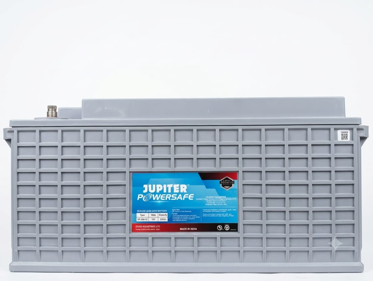 Jupiter PowerSafe 12V 200Ah VRLA Battery for UPS and Backup Power Systems