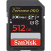 SanDisk Extreme Pro 512GB SD Memory Card, Up to 200MB/s Read Speed, UHS-I, SDSDXXD-512G-GN4IN