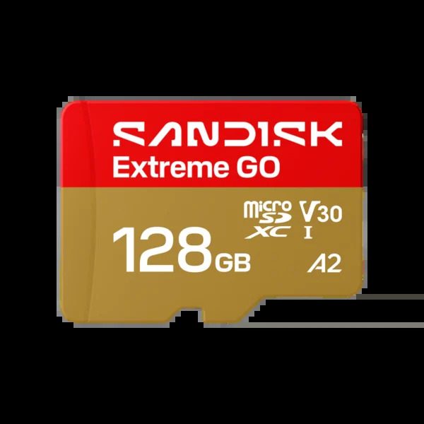 Sandisk Extreme GO  | 128GB Micro SDXC | Up to 240MB/s read | V30 Video speed | Model: SDSQXGN-128G-GN6MN
