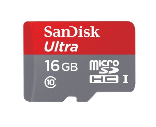 SanDisk Ultra 16GB microSDHC Memory Card (SDSQUNS-016G-GN3MN)