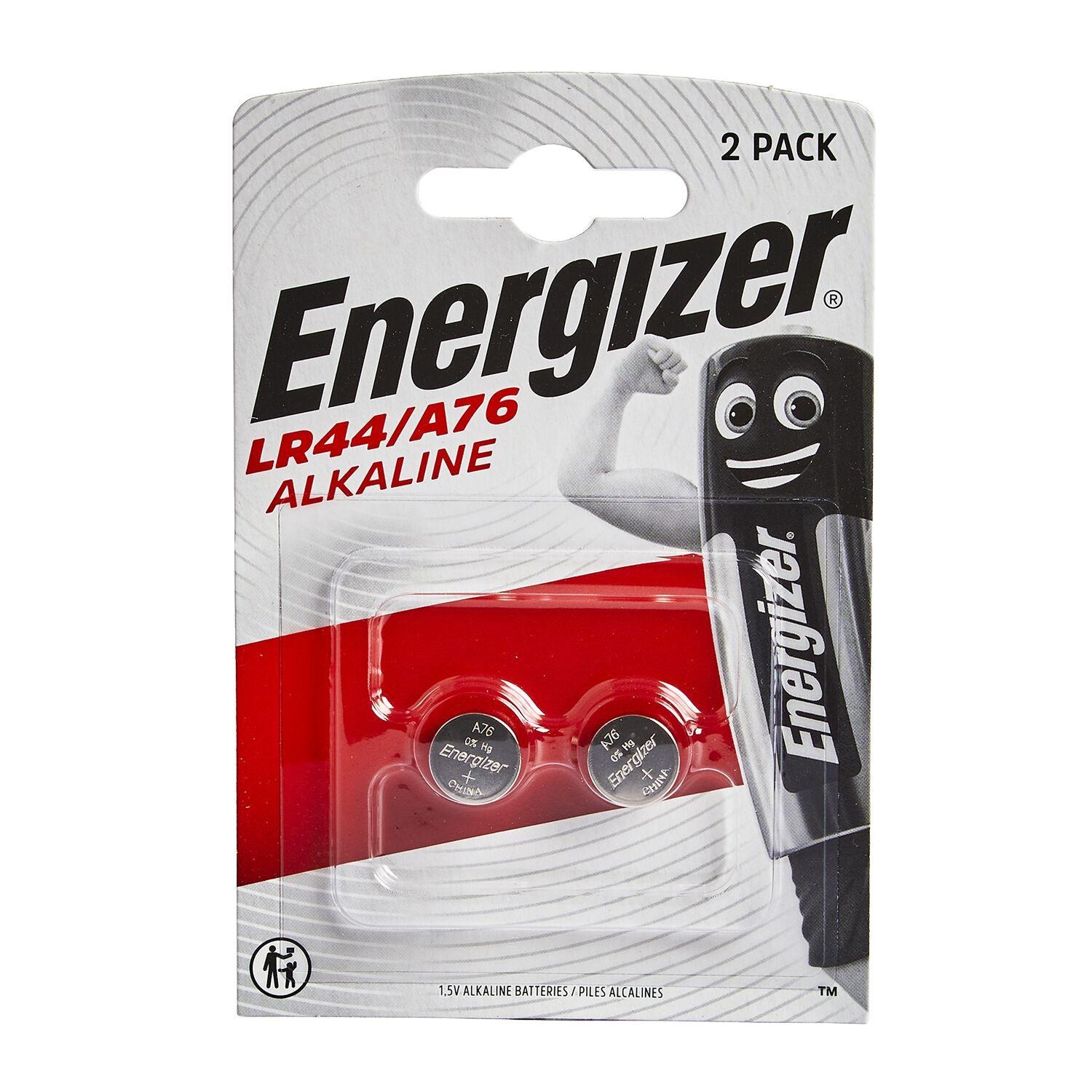 Energizer LR44 Batteries (A76) 1.5V 2 Pack